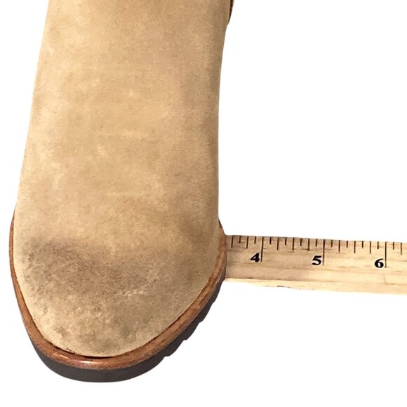 Sorel Boots Womens 7.5 Tan Nubuck Wedge Chelsea Ankle Booties After Hours Chic - Picture 9 of 15